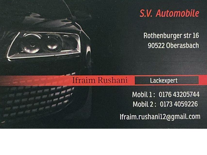 Ifraim Rushani | S.V. Automobile | Lackexperte